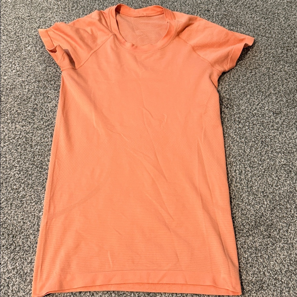 Orange Short Sleeve Dress